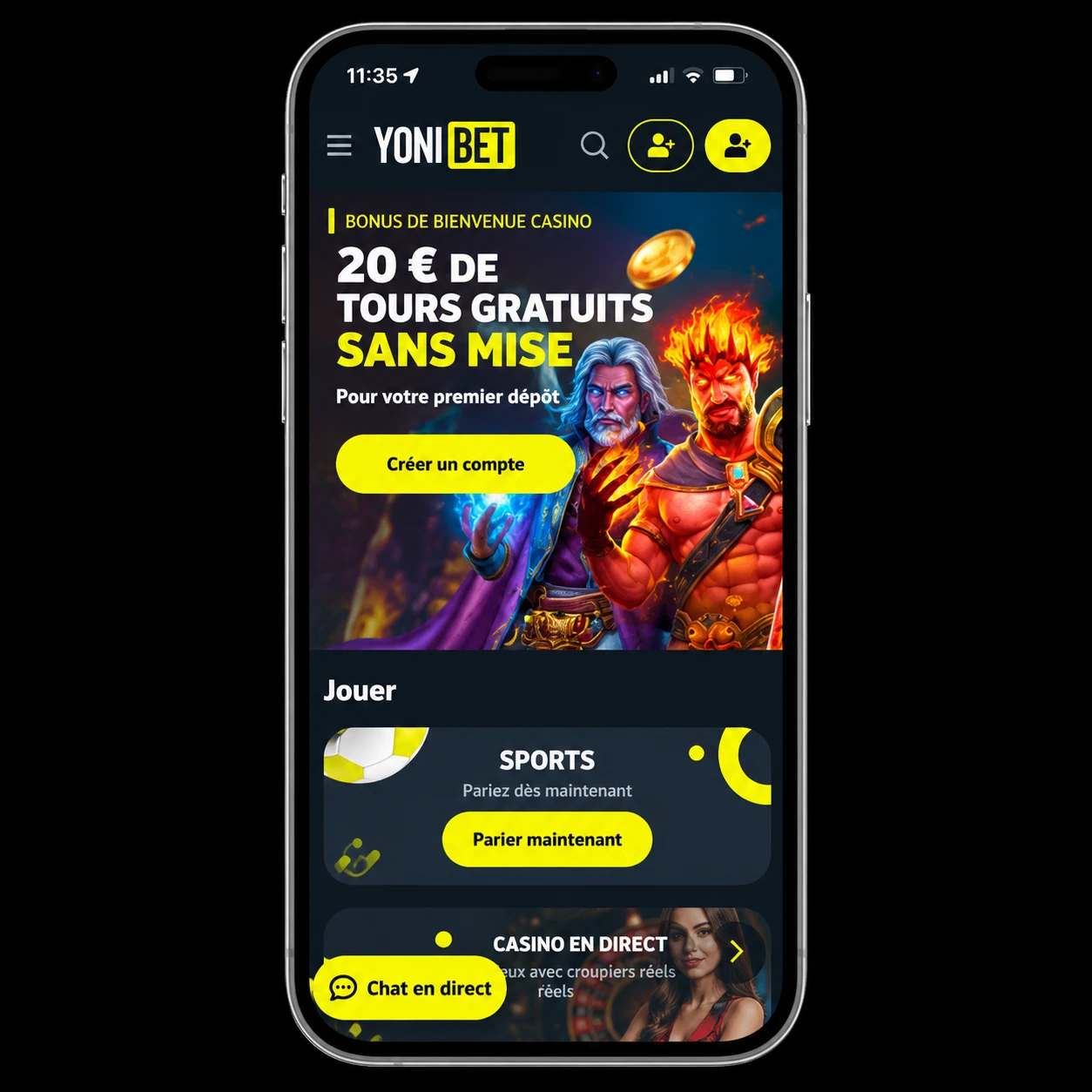 L'expérience mobile — Yonibet utilisation optimisée sur téléphone L'expérience mobile — Yonibet